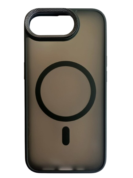 I PHONE 16E MOBILE COVER BLACK WITH  WIRELESS CHARGING SUPPORT