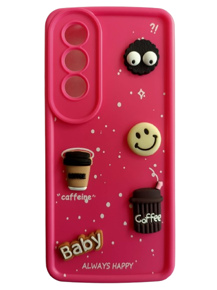 Back Cover For One Plus Nord CE4 Coffee Mug Design Pink