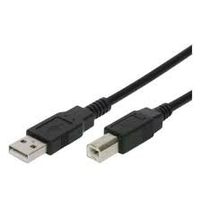 ELECTROLINE 1.5 METER PRINTER CABLE  (Compatible with Laptop, Scanner, Personal Computer, Printer, Black, White)