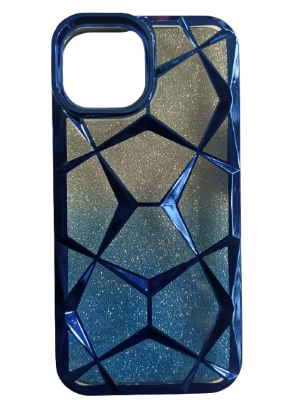 IPHONE 15 COVER SHINNY BLUE