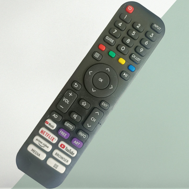 VU LED SMART TV REMOTE NON VOICE PURPLE BUTTON