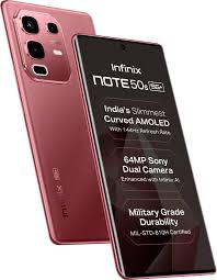 INFINIX 50S 5G 8GB+128GB BURGUNDY RED CURVED DISPLAY